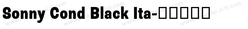Sonny Cond Black Ita字体转换